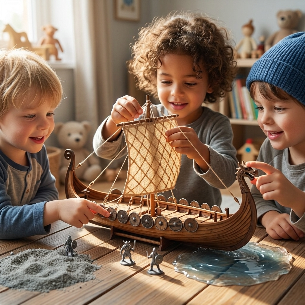 Maquette bateau Viking