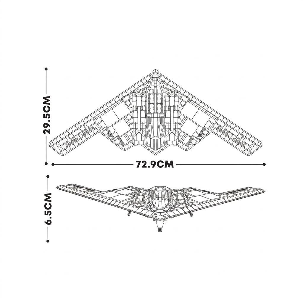 Maquette bombardier B-2