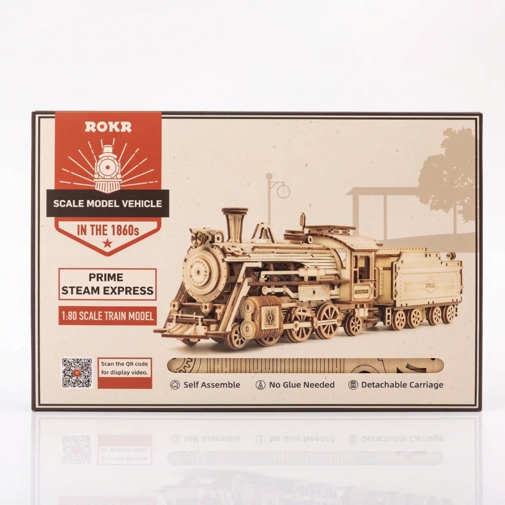 Maquette bois locomotive