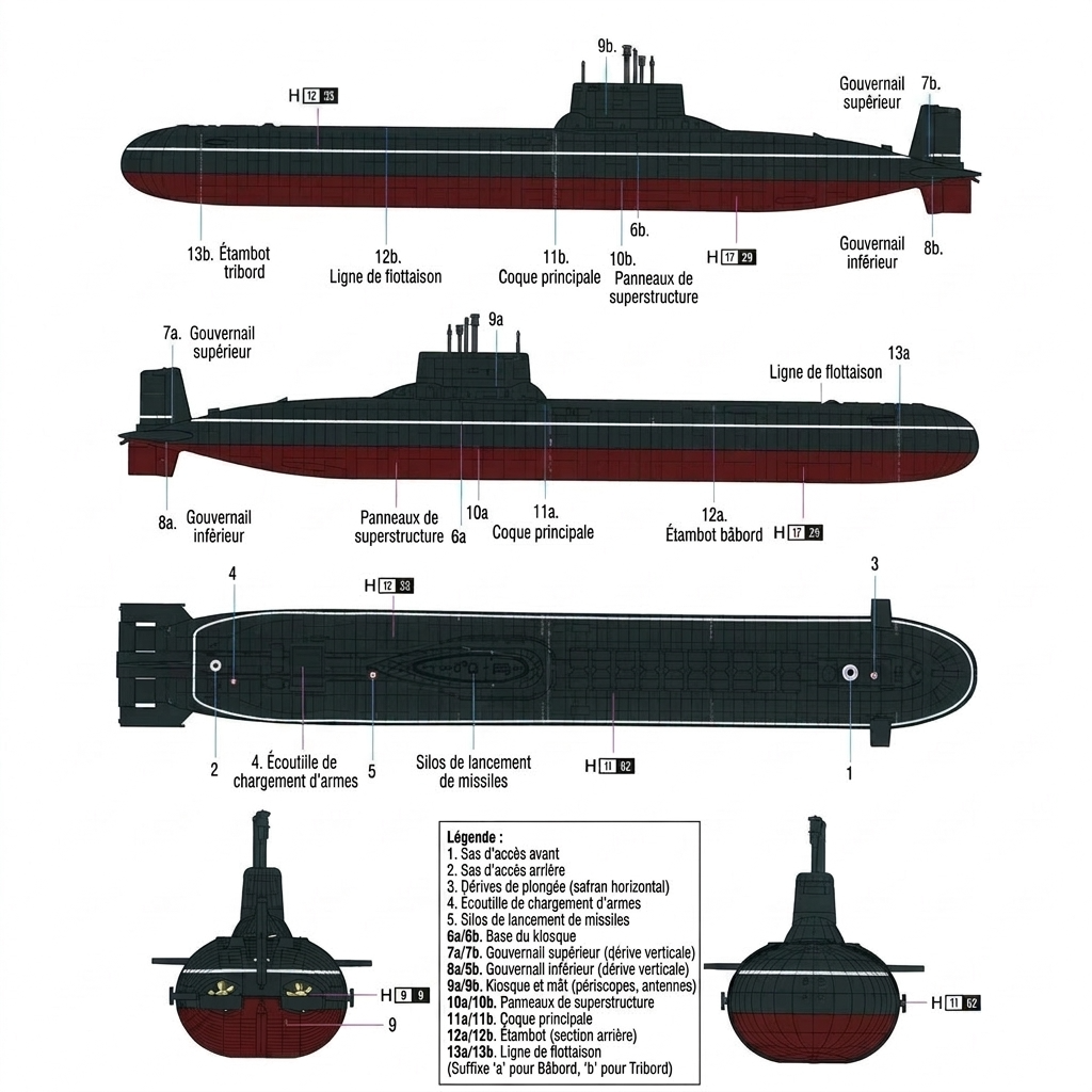 Maquette sous marin Typhoon