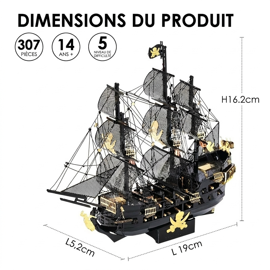 Maquette bateau pirate