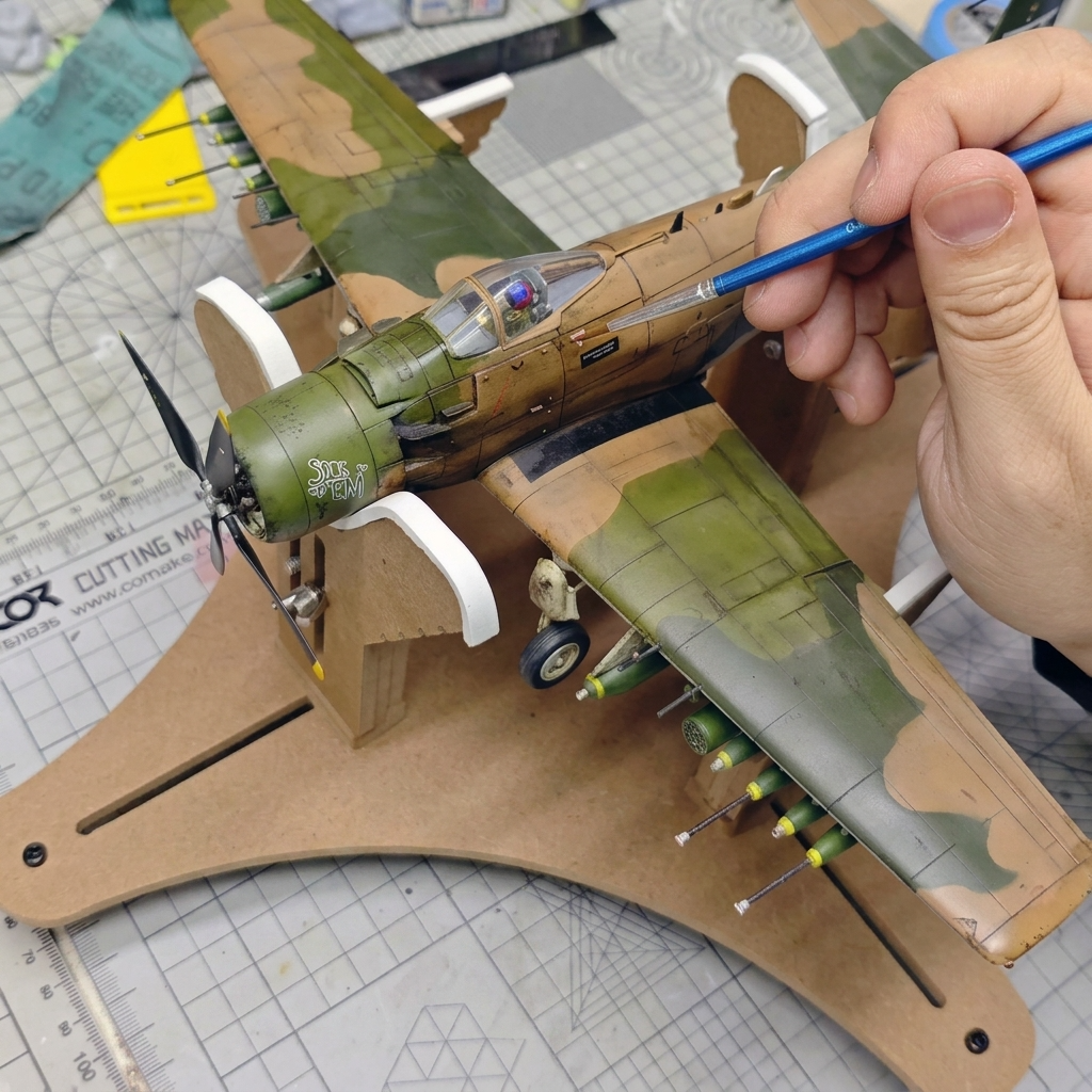 Support pour maquette avion