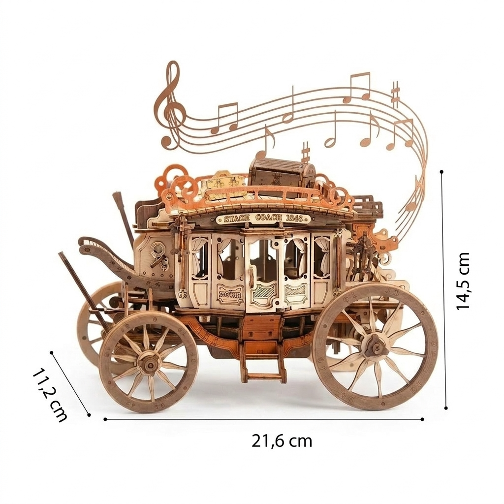 Boîte à musique en bois