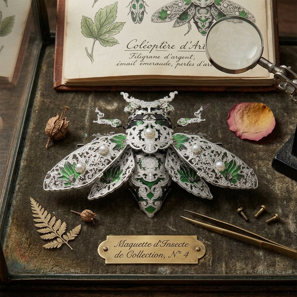 Maquette insecte métal