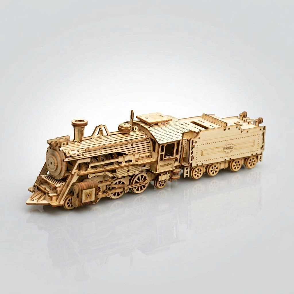 Maquette bois locomotive