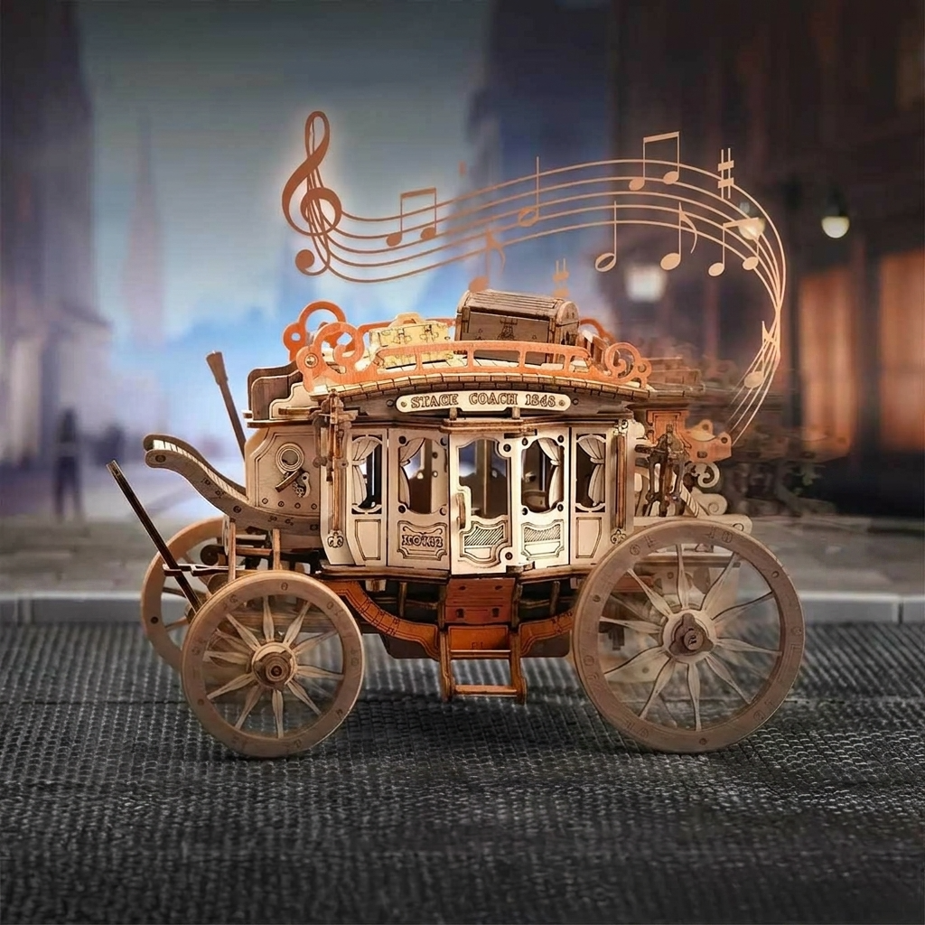 Boîte à musique en bois