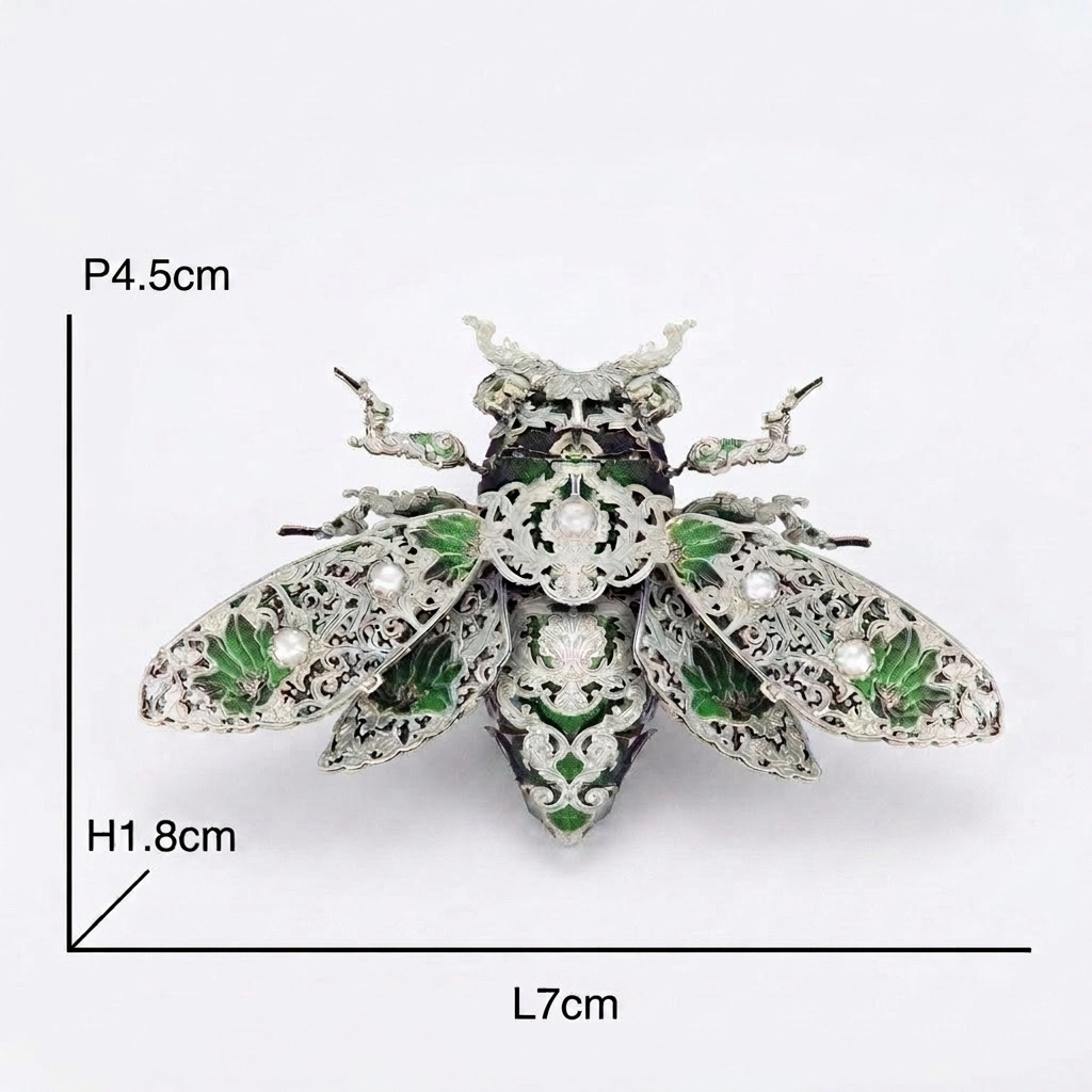 Maquette insecte métal