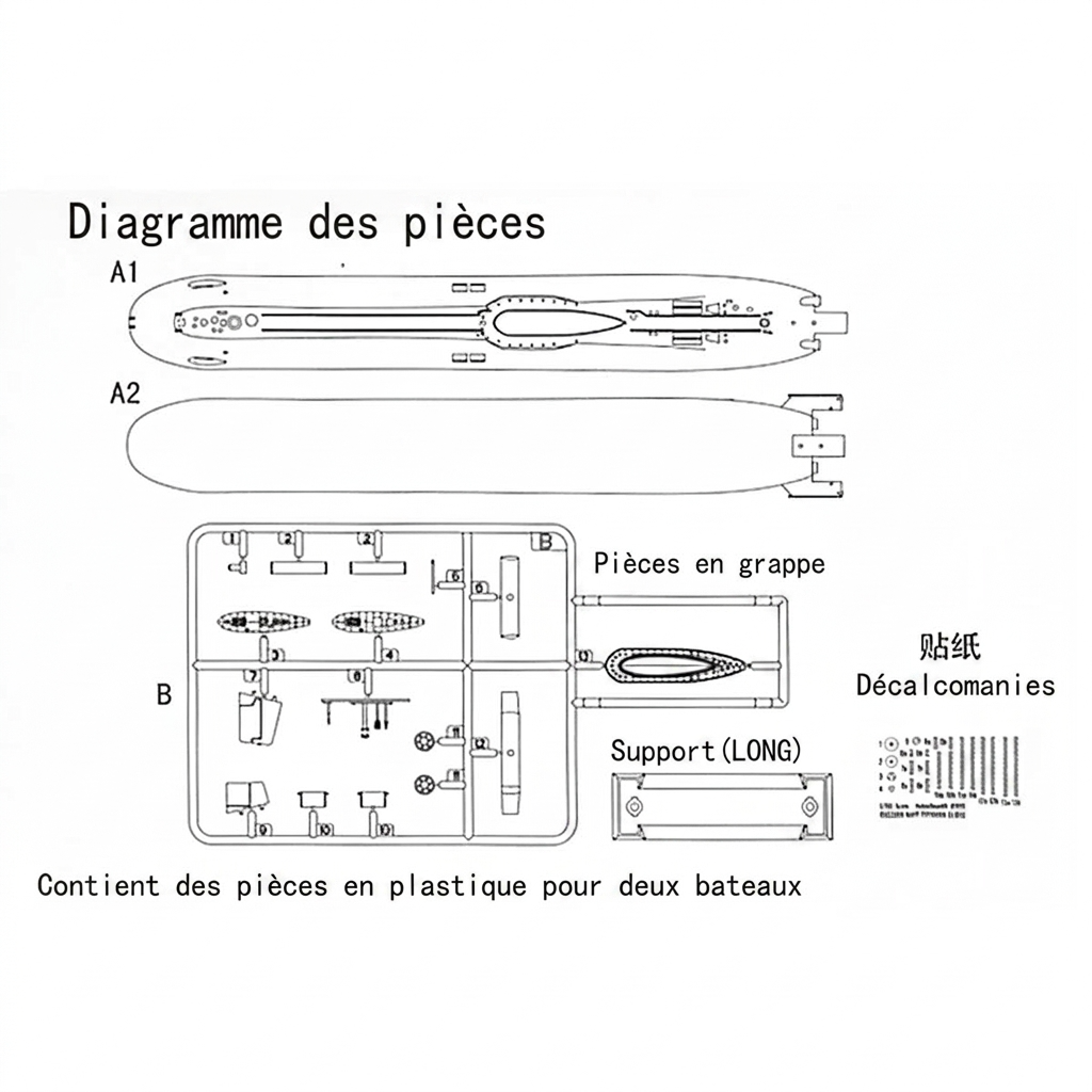 Maquette sous marin Typhoon