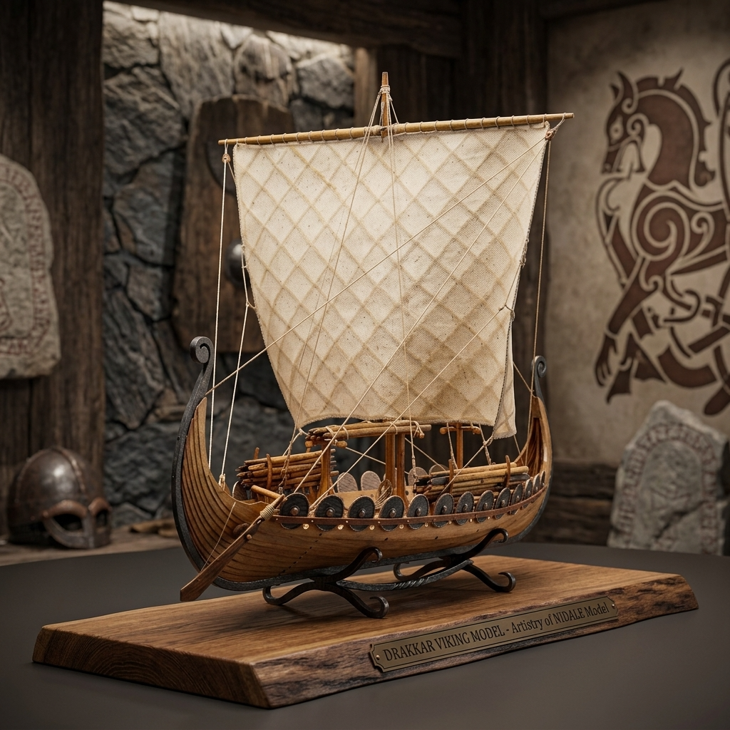 Maquette bateau Viking